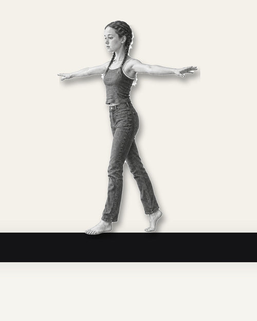 Balancing Act – Nipped Out framed wall art (detail)