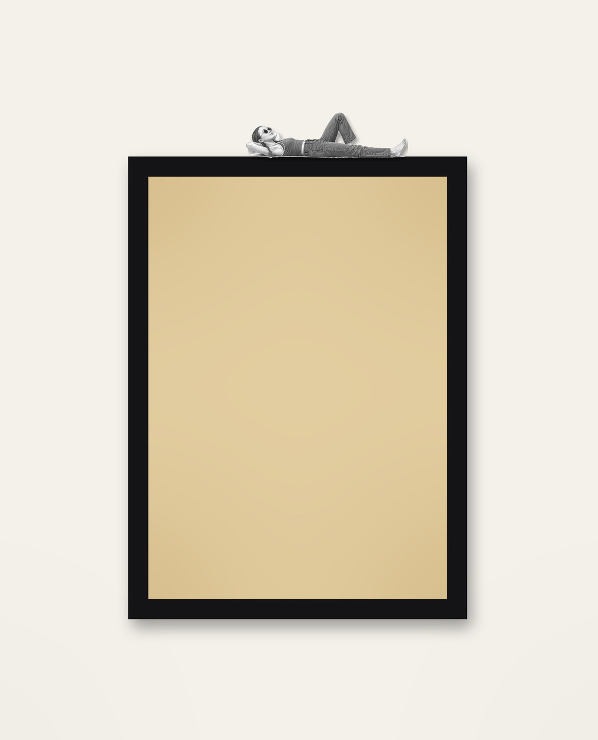 Sunbather – the full framed piece on a wall