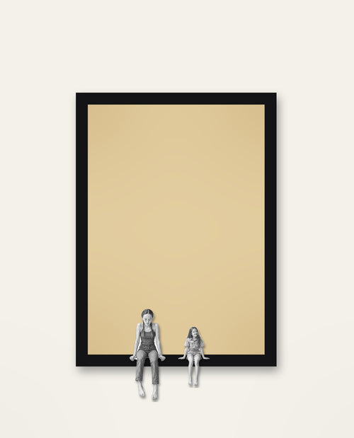 Chinwag – the full framed piece on a wall
