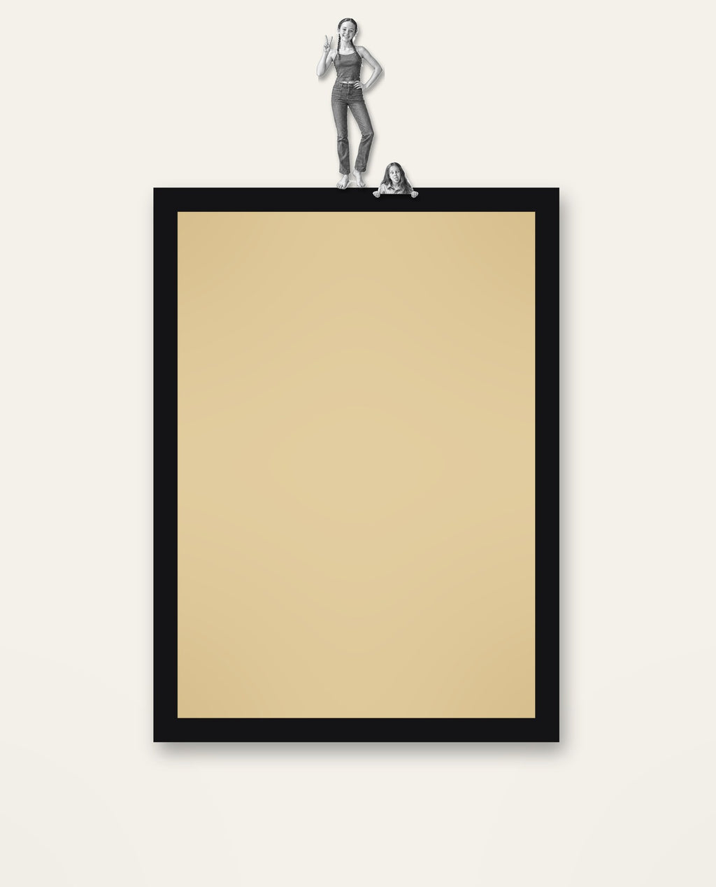 Photobomb – the full framed piece on a wall