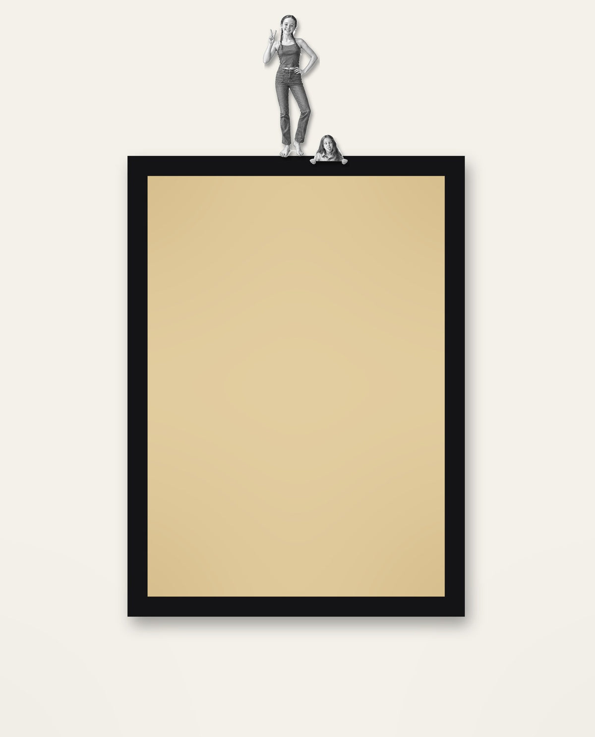 Photobomb – the full framed piece on a wall