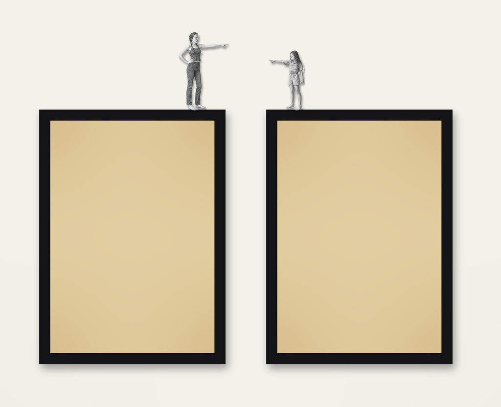 It Was Her – the full framed piece on a wall