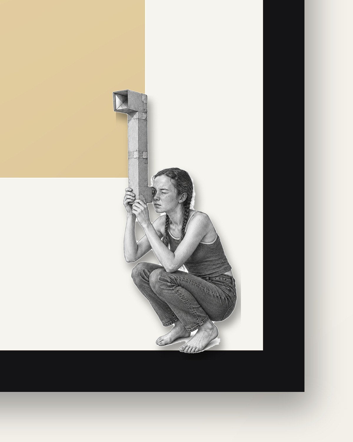 Periscope – Nipped Out framed wall art (detail)