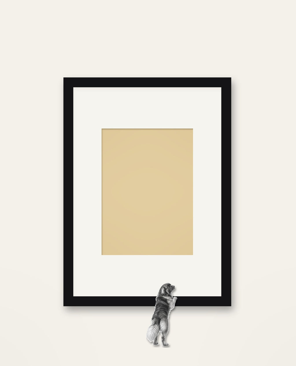 Paws Up – Nipped Out framed wall art