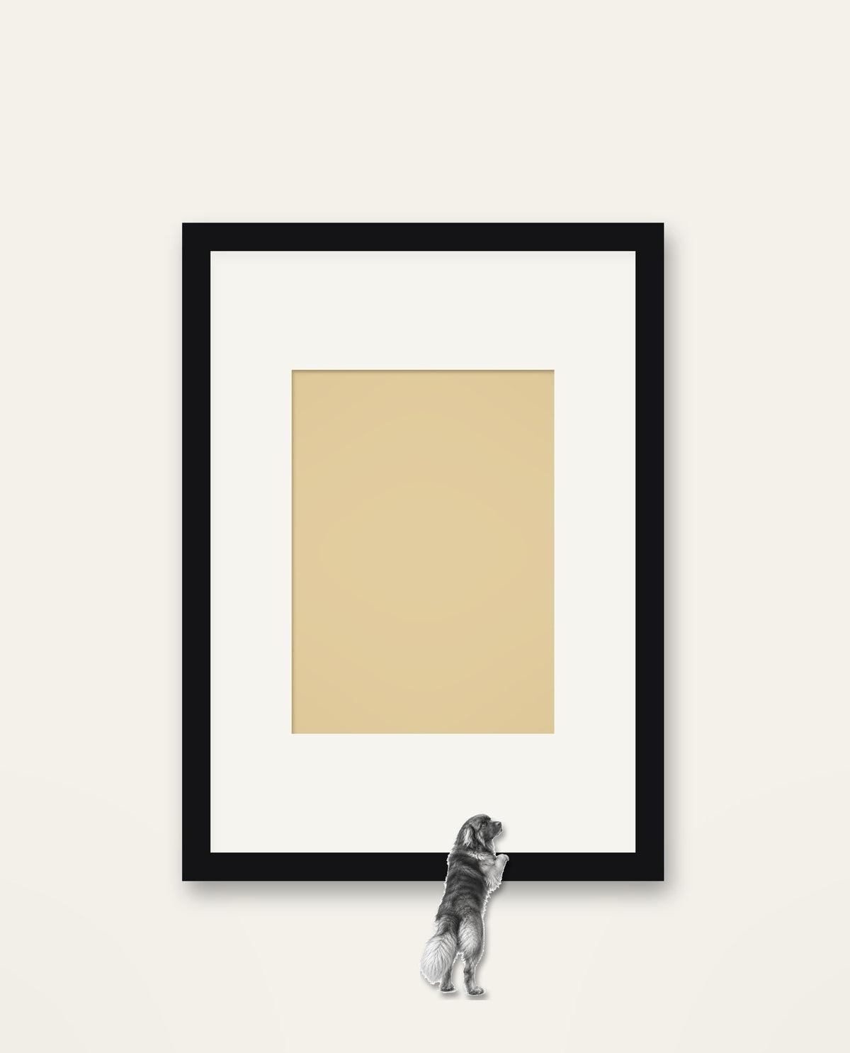 Paws Up – Nipped Out framed wall art