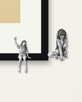 Sit! – Nipped Out framed wall art (detail)