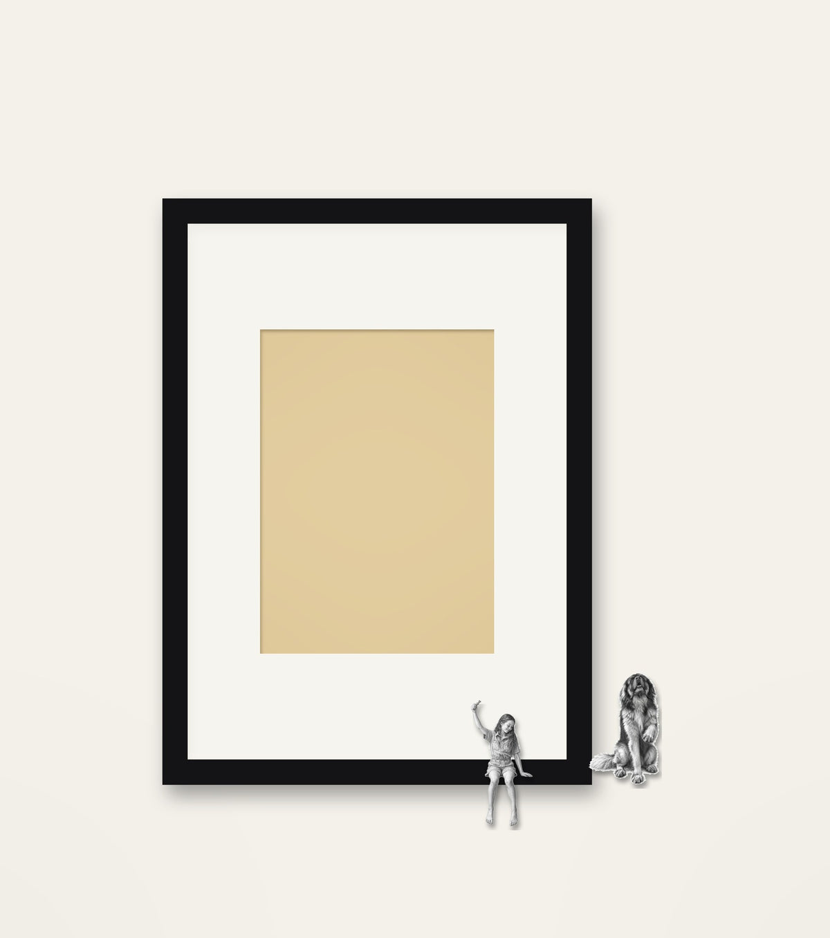 Sit! – Nipped Out framed wall art