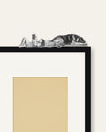 Nap Time – Nipped Out framed wall art (detail)