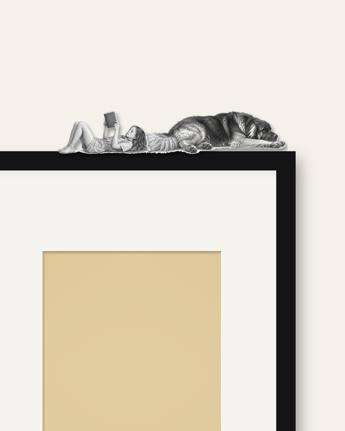 Nap Time – Nipped Out framed wall art (detail)