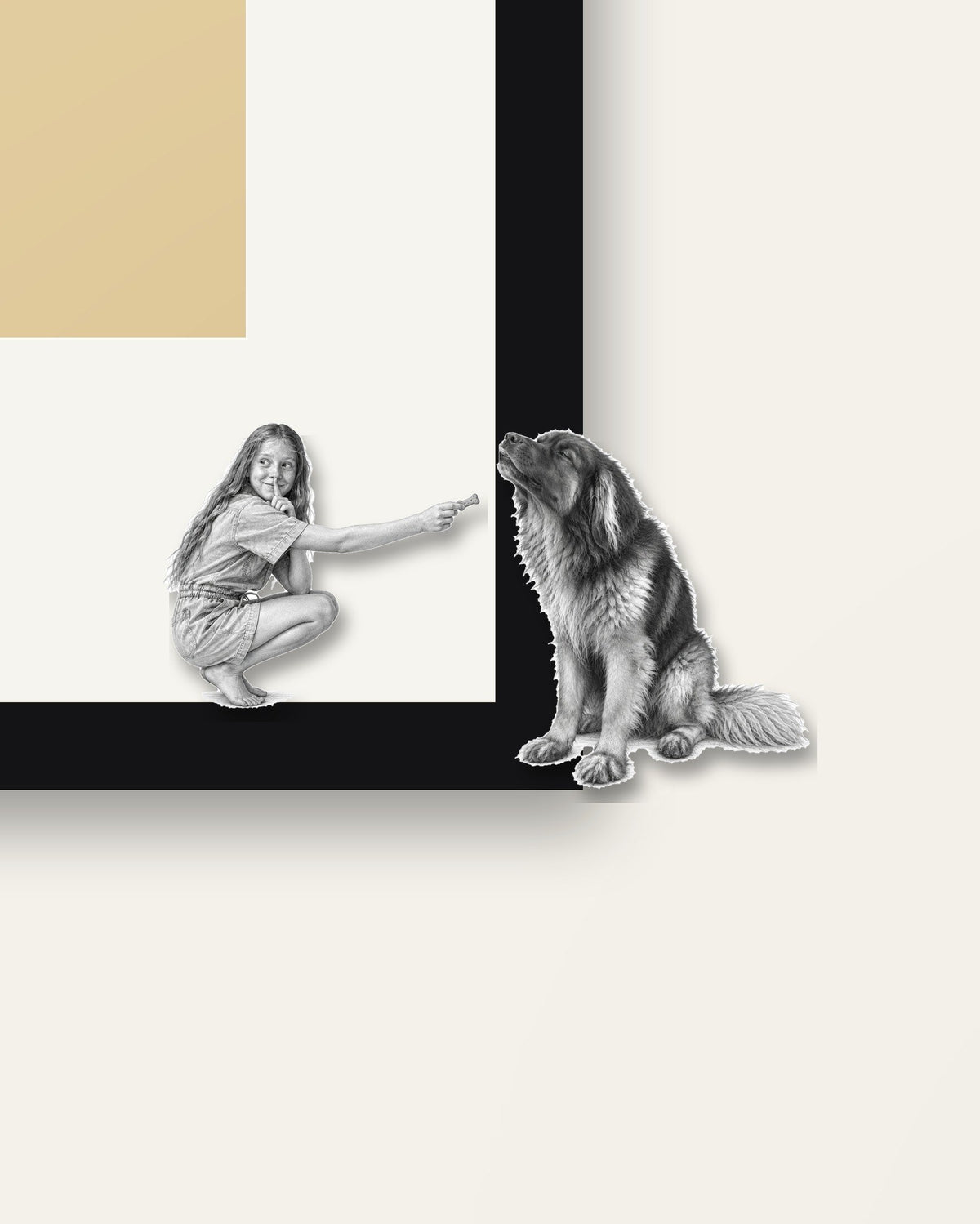Partners in Crime – Nipped Out framed wall art (detail)