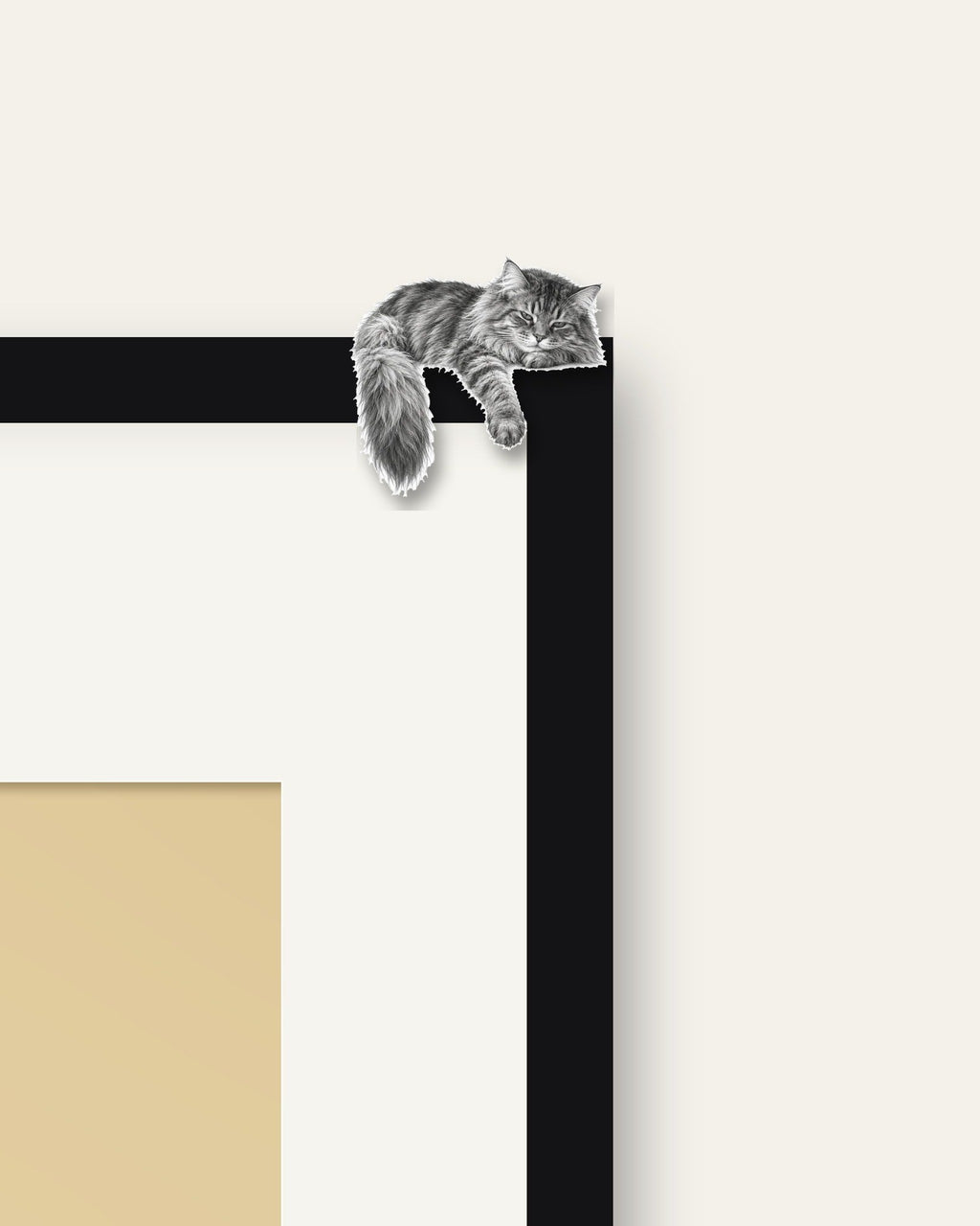 Top Cat – Nipped Out framed wall art (detail)