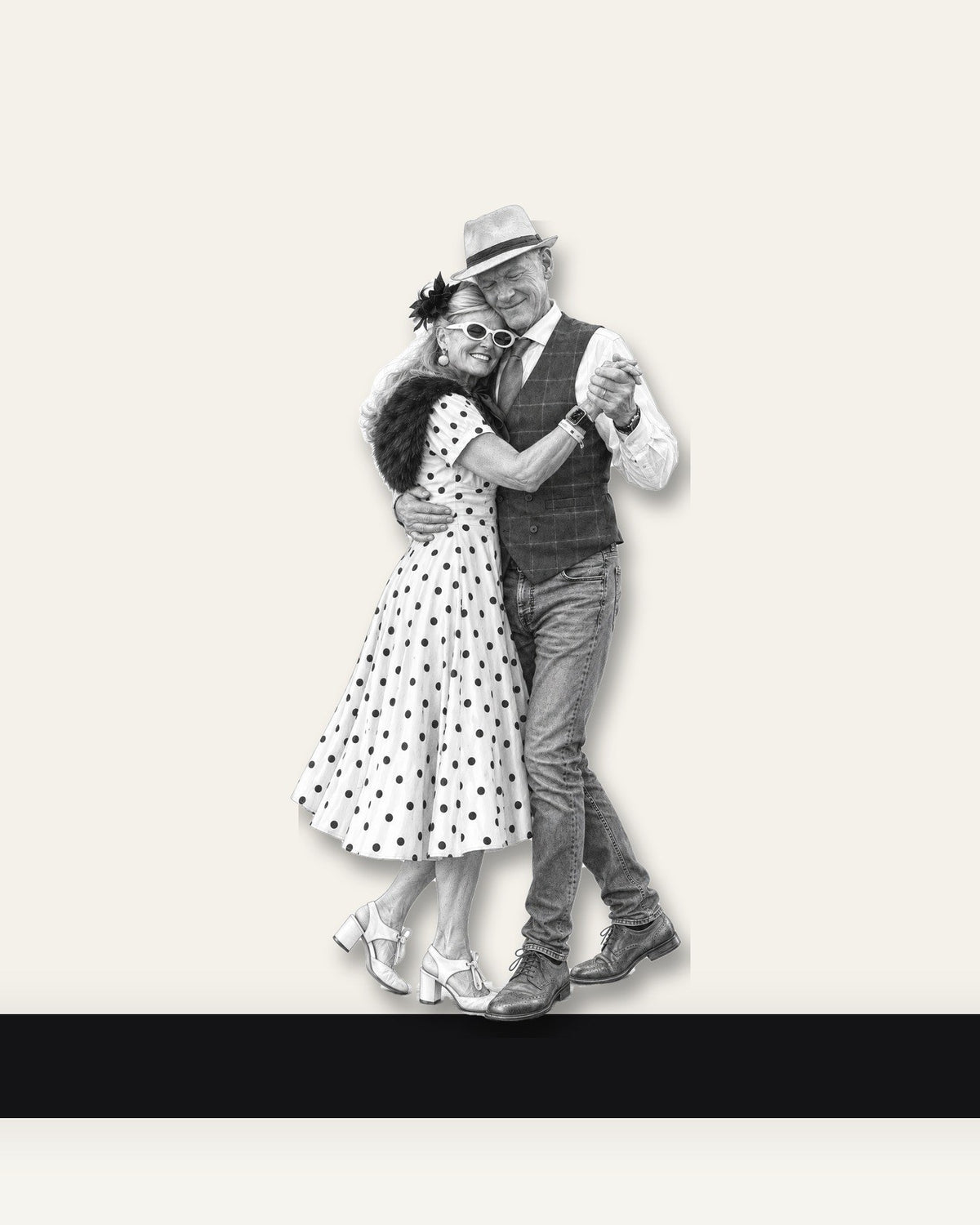 First Dance – Nipped Out framed wall art (detail)