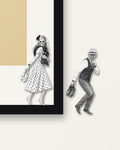 French Exit – Nipped Out framed wall art (detail)