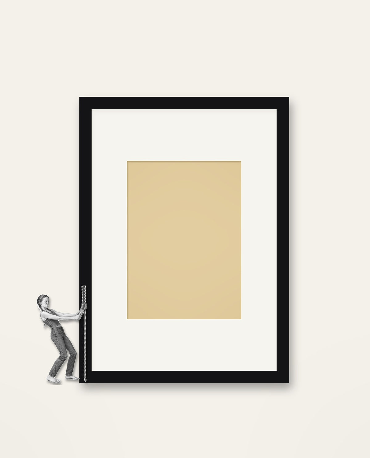 Zipped – Nipped Out framed wall art