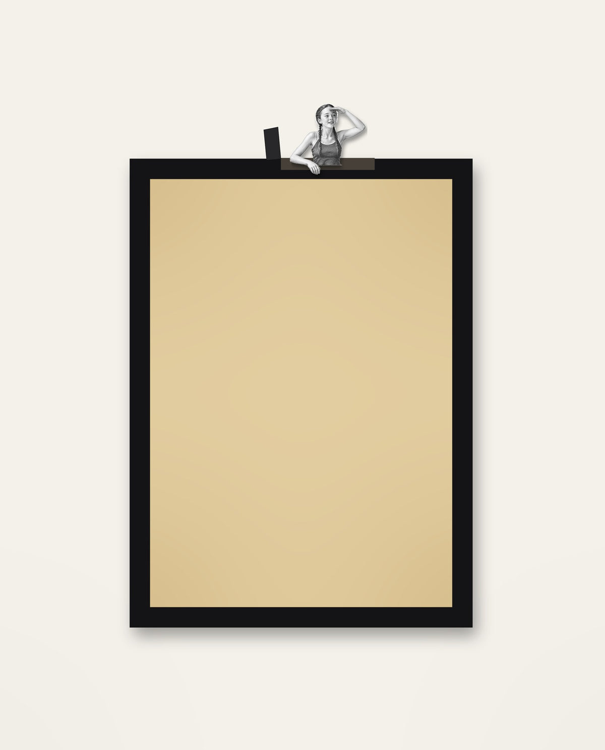 Hatch – the full framed piece on a wall