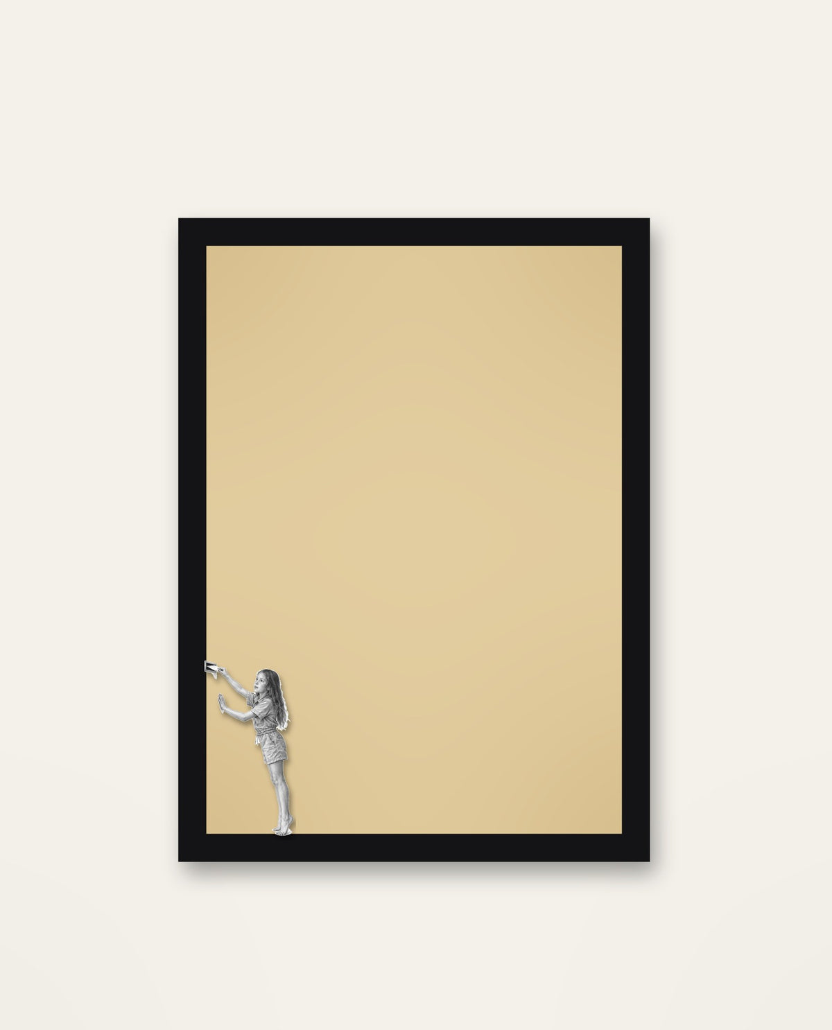 Letterbox – the full framed piece on a wall