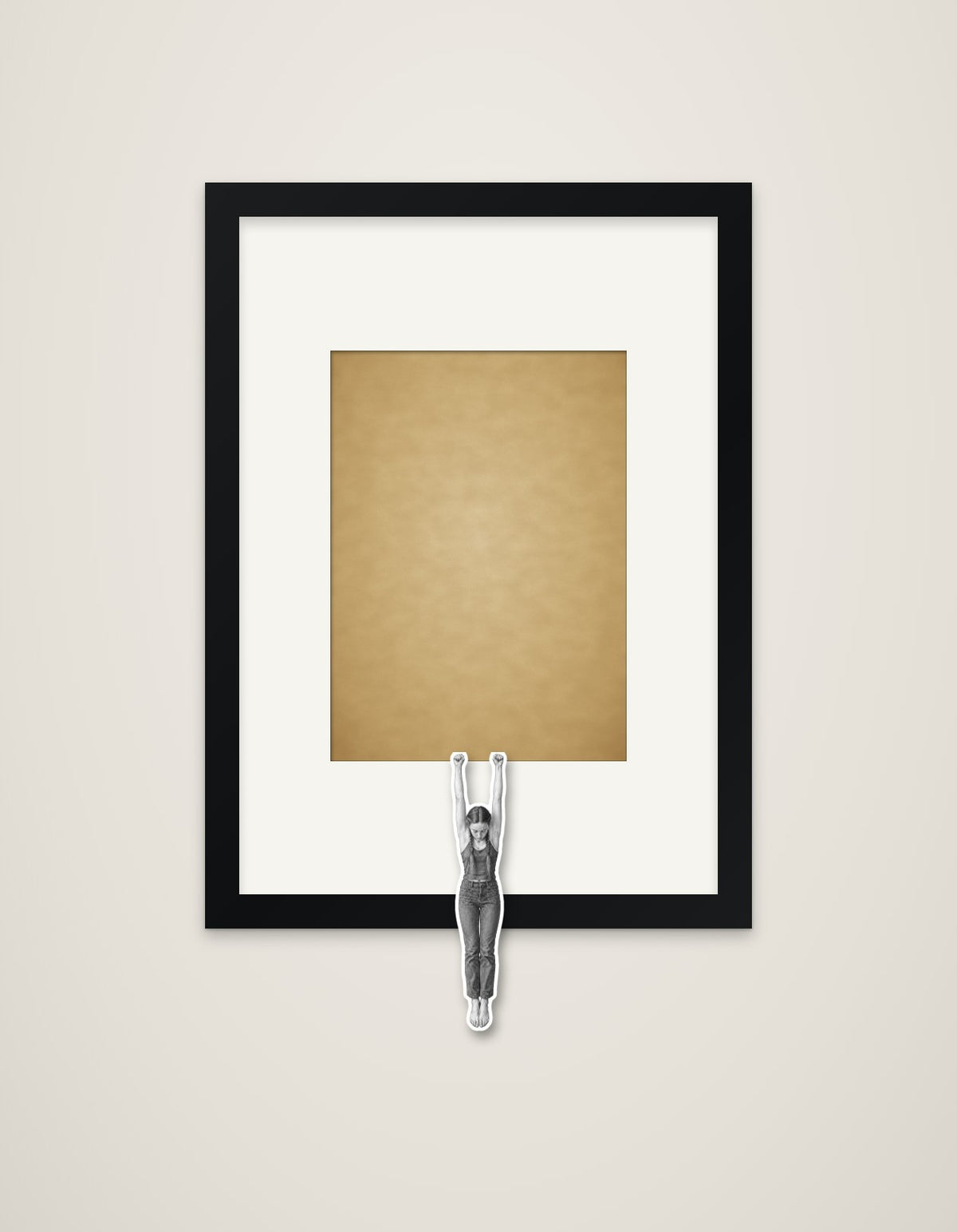 Hanging On – Nipped Out framed wall art